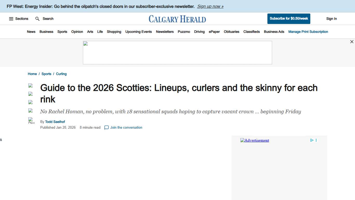 The 2026 Scotties: Lineups, curlers and the skinny for each rink | Calgary Herald